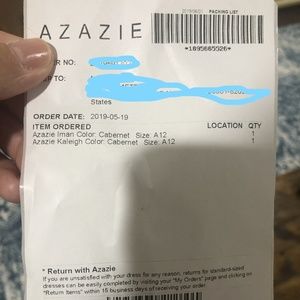 Azazie Bridesmaid Dress Cabernet Iman Size 12